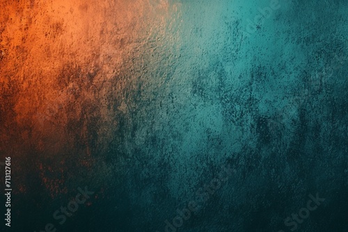 Teal orange black color gradient background, grainy texture effect, poster banner landing page backdrop design photo