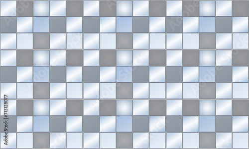Mosaic background. Squares. Gray-blue tones. For printing, textiles, web.