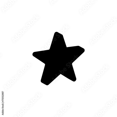 Flat designed star vector icon