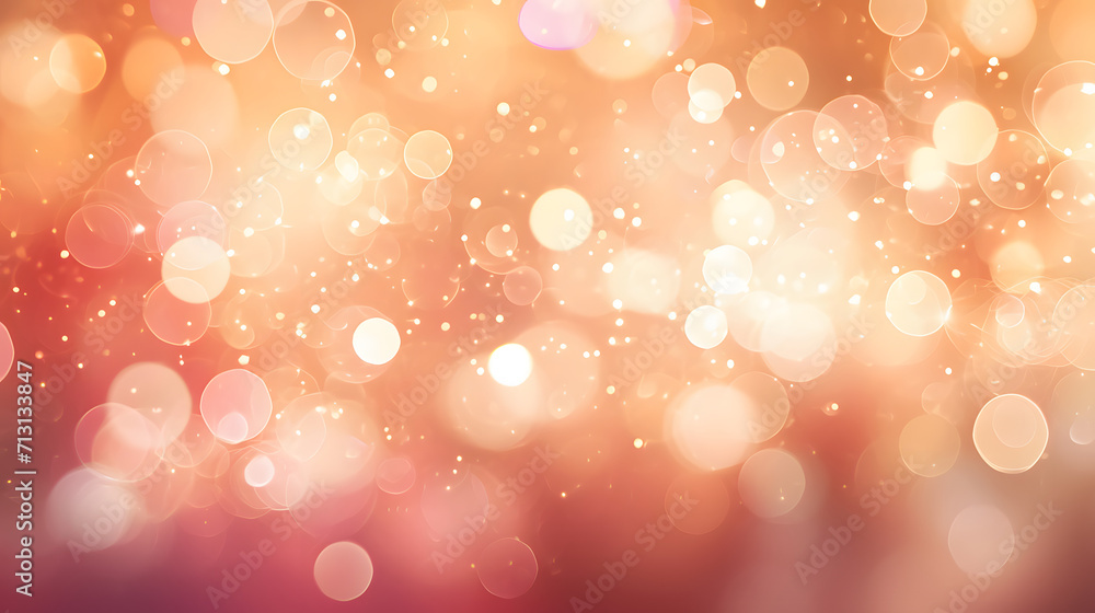 Φωτογραφία beautiful bokeh lights blurred background in color of the year 2024 peach fuzz