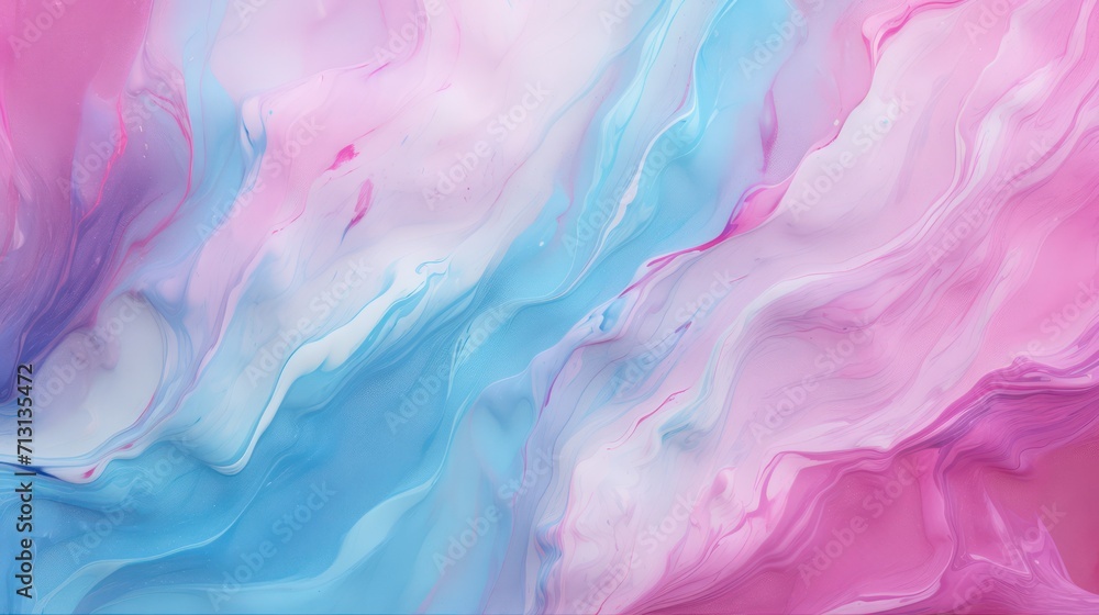 Abstract marble background texture featuring colors associated with transgender pride. - obrazy, fototapety, plakaty 