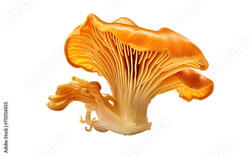 Forest Gold Edible Mushroom on Transparent background