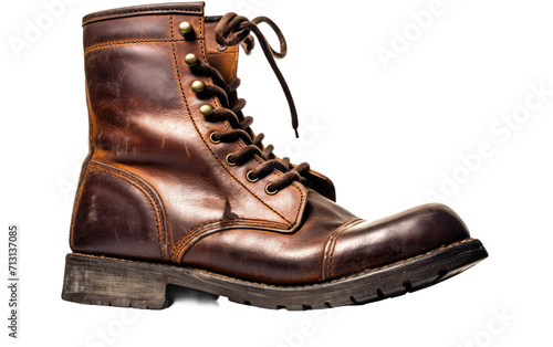 Combat Boots Style on Transparent background