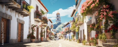 Amazing narrow spanish old street