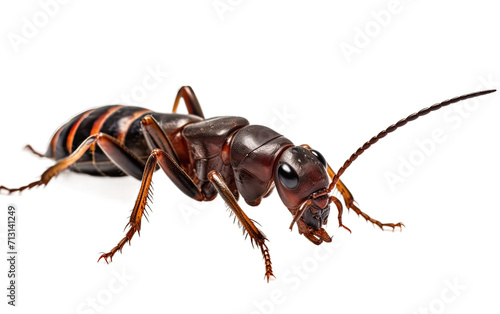 Tiny Intriguing Earwig Insect on Transparent background