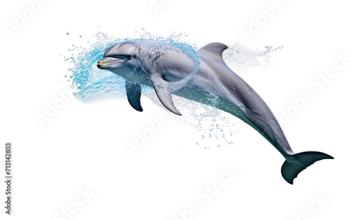 Jumping Dolphin on Transparent background