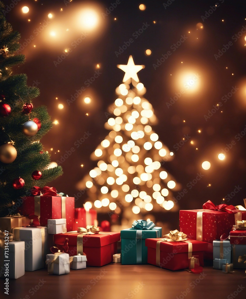 Colorful Christmas gift boxes Boxing day Colorful Christmas gift boxes Boxing day