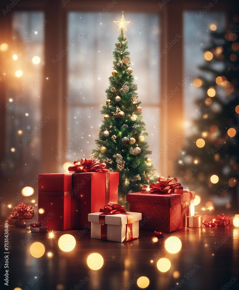 Colorful Christmas gift boxes Boxing day Colorful Christmas gift boxes Boxing day