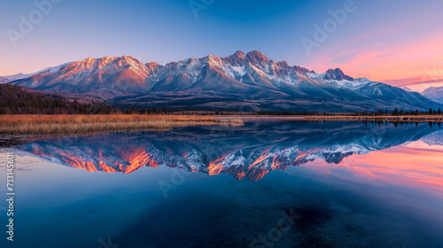 Twilight Serenity at Mountain Lake