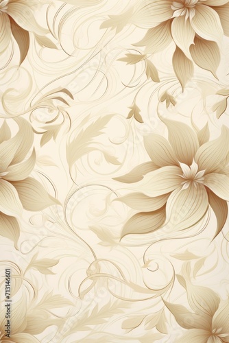 beige graphical abstract small flower 2D graphical background  © Celina