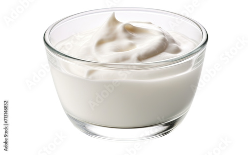 Wholesome Goat Milk Yogurt on Transparent Background