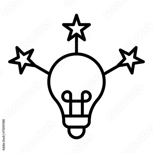 Illuminated Path line icon