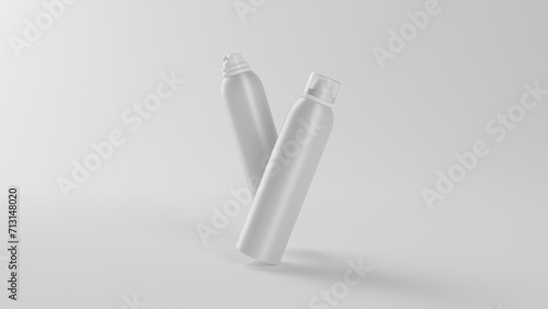 2 Blank Image Spray Bottle 3d Rendering