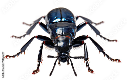 Ground Beetle on Transparent Background photo
