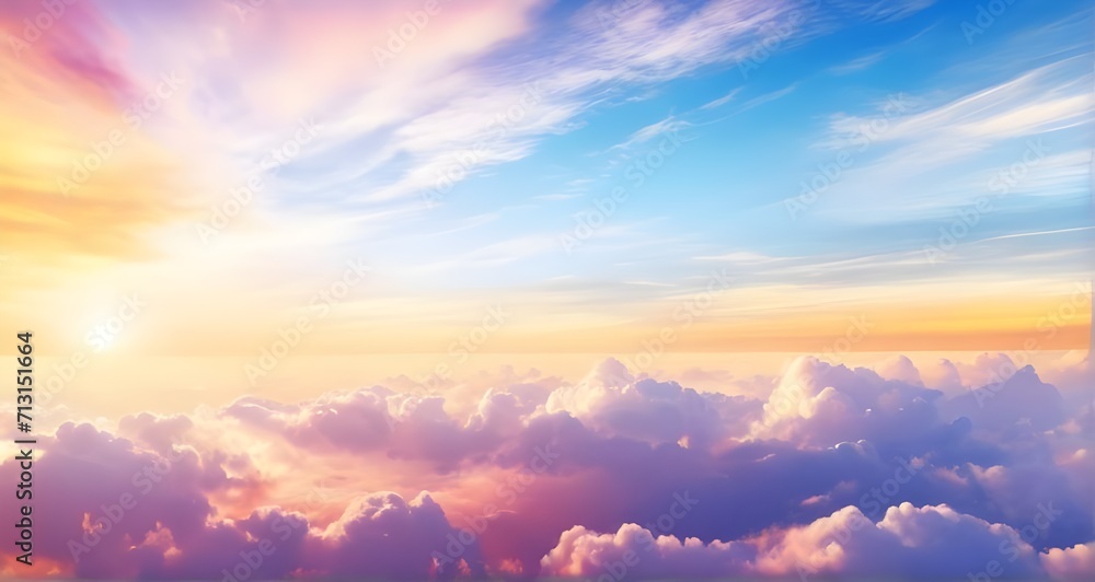 Heavenly sky Sunset clouds abstract Heavenly sky Sunset clouds abstract
