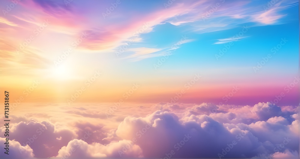 Heavenly sky Sunset clouds abstract Heavenly sky Sunset clouds abstract