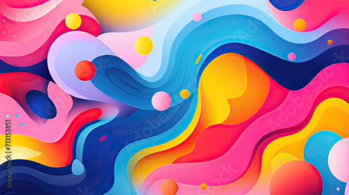 Bright Spots in abstract backgrounds  utilizing vivid colors  energetic patterns  and a sense of movement Ai Generative
