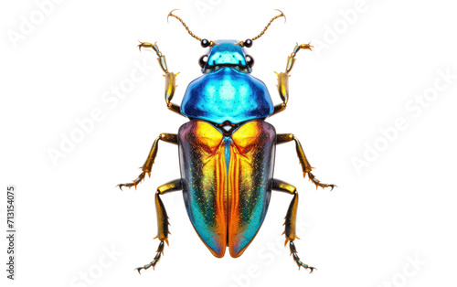 Jewel Beetle Beauty on Transparent Background