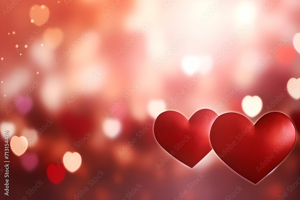 Heart bokeh background. valentine's day background. Heart bokeh background. valentine's day background.