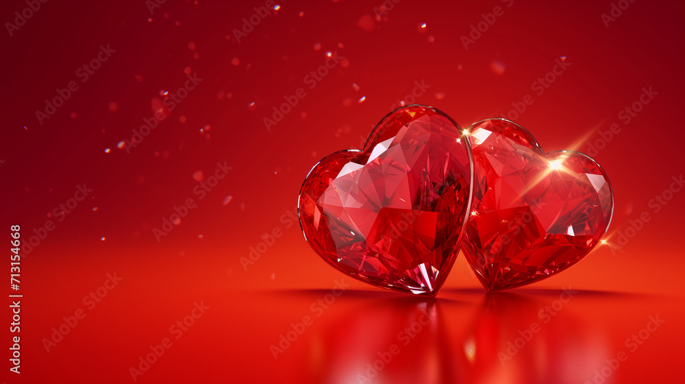 heart on red background heart on red background