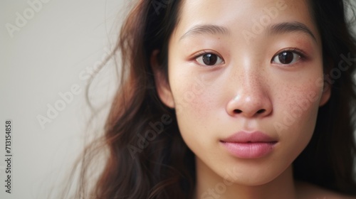Authenticity highlighted in a closeup portrait of an Asian lady.