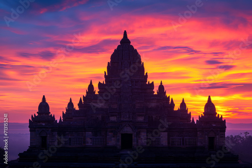 Ancient Temple at Twilight