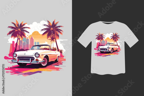 Premium T-shirt  with beach vibe.