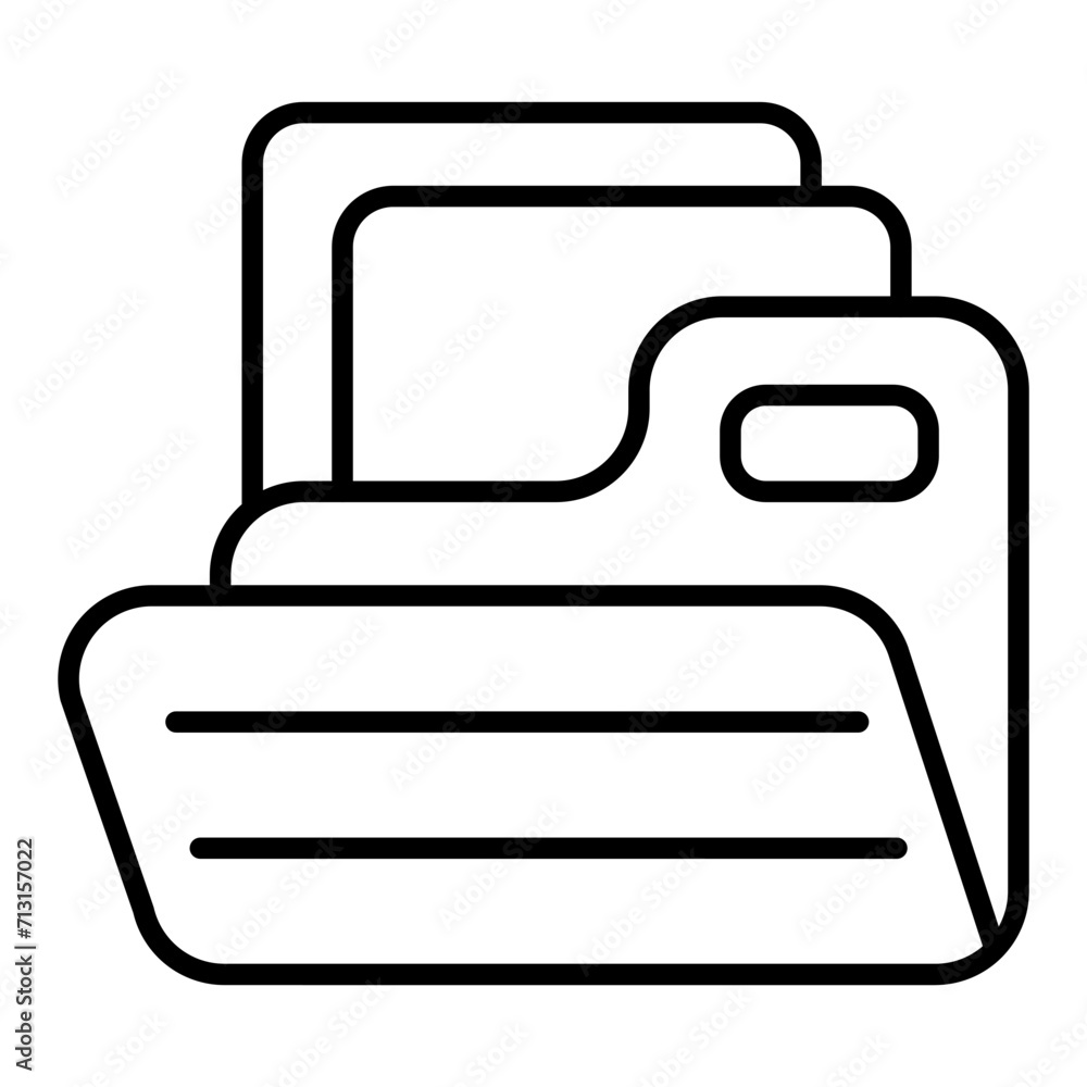 folder line icon folder line icon