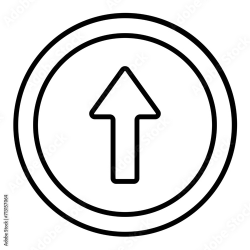 arrowup line icon