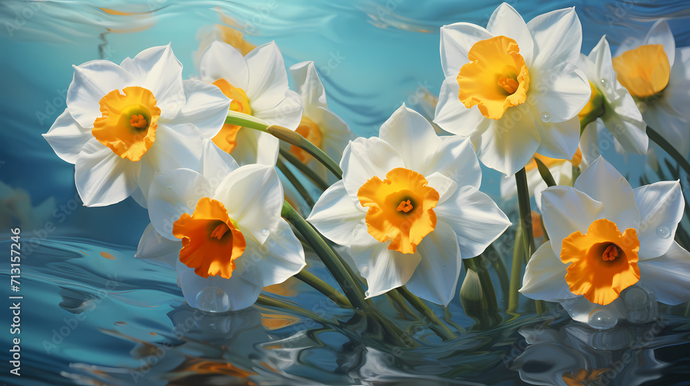 daffodils in water