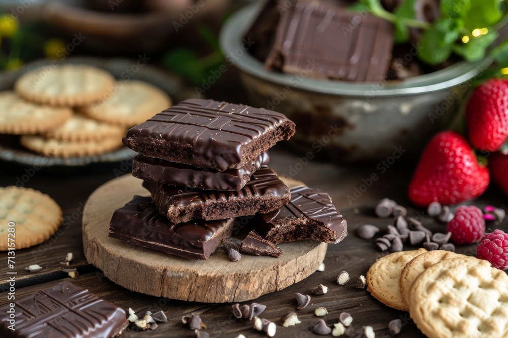 Chocolate filled cookies Chocolate filled cookies