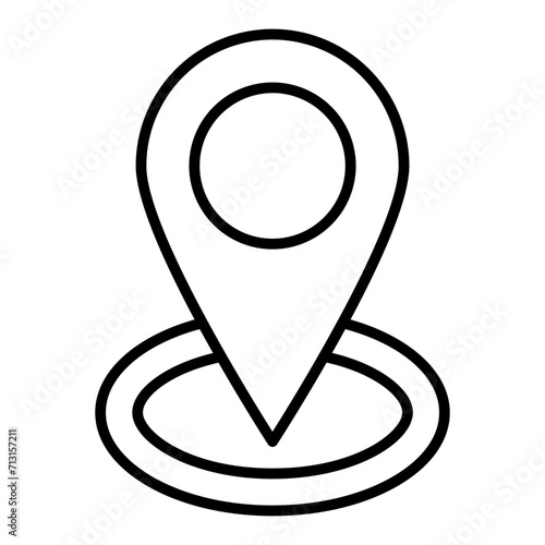 gps line icon