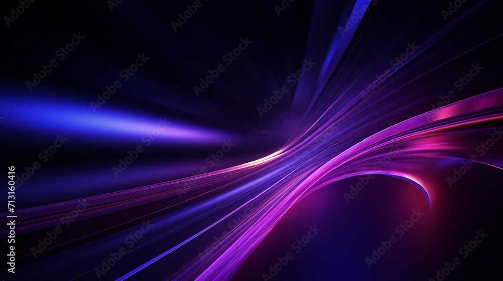 Neon violet,purple lines on black background. design for background, banner and wallpaper. Generated AI Neon violet,purple lines on black background. design for background, banner and wallpaper. Generated AI