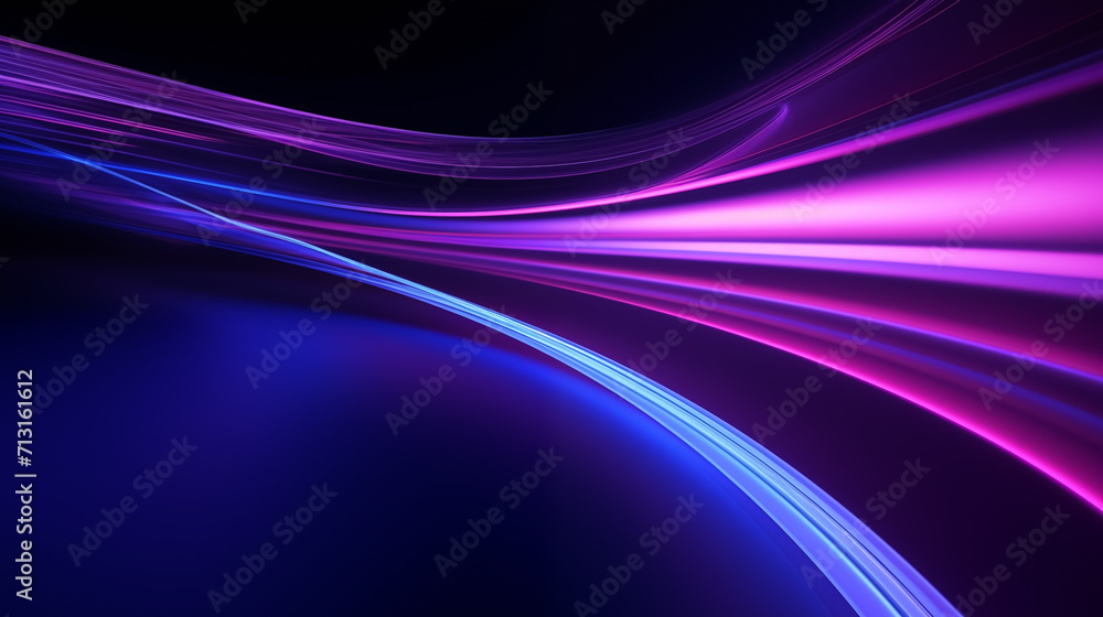 Neon violet,purple lines on black background. design for background, banner and wallpaper. Generated AI Neon violet,purple lines on black background. design for background, banner and wallpaper. Generated AI