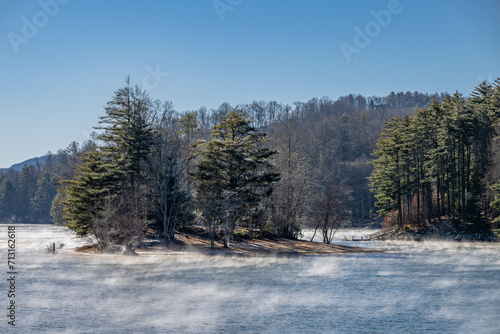 lake glenville in the cold of winter photo