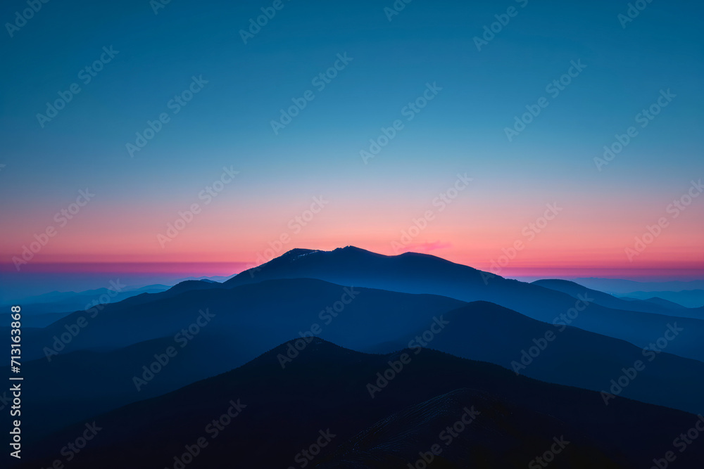 Blue Twilight at Mountain's Crest