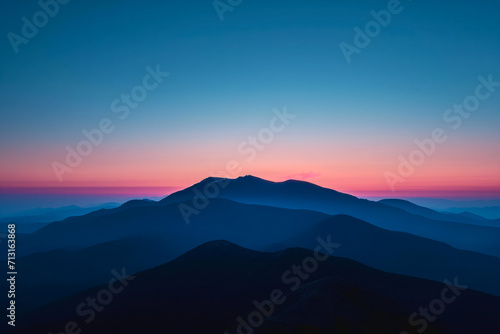 Blue Twilight at Mountain s Crest