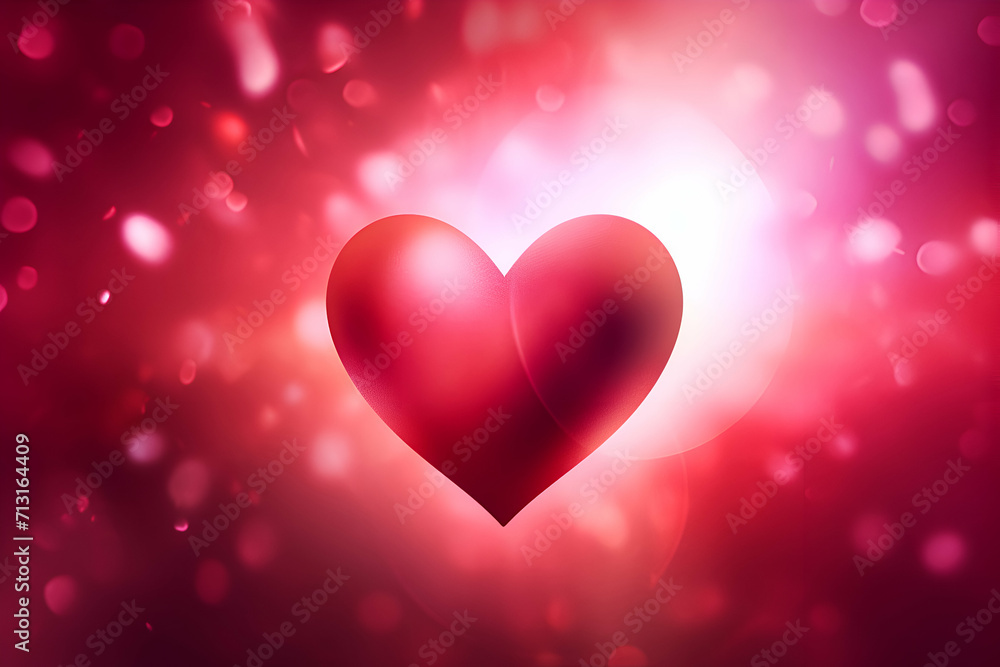Valentines day abstract background with hearts and bokeh lights Valentines day abstract background with hearts and bokeh lights