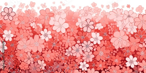 peach graphical abstract small flower 2D graphical background 