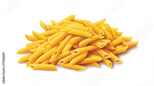 Penne rigate pasta illustration vector