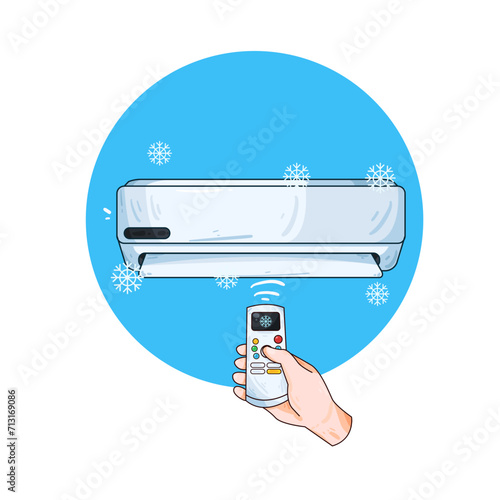 Illustration of air conditioner