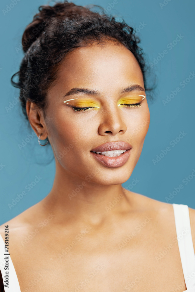 Skin woman smile african beauty portrait american Skin woman smile african beauty portrait american