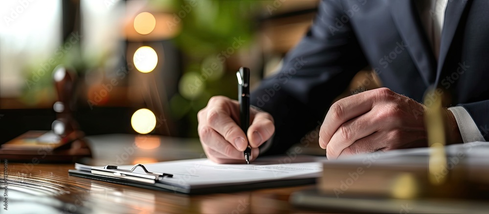 real estate agent dealer salesman using stamper for stamping approved on mortgage loan auto insurance contract agreement document. Copy space image. Place for adding text real estate agent dealer salesman using stamper for stamping approved on mortgage loan auto insurance contract agreement document. Copy space image. Place for adding text
