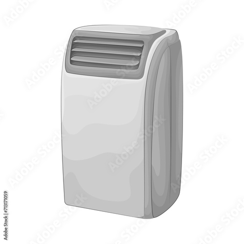 Illustration of portable air conditioner