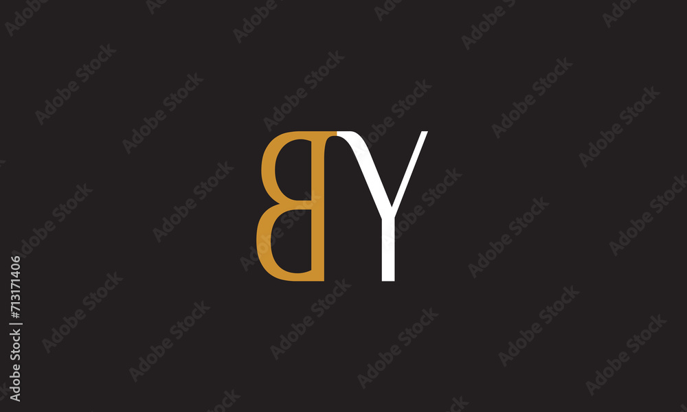 BY, YB, Y , B Abstract Letters Logo Monogram BY, YB, Y , B Abstract Letters Logo Monogram