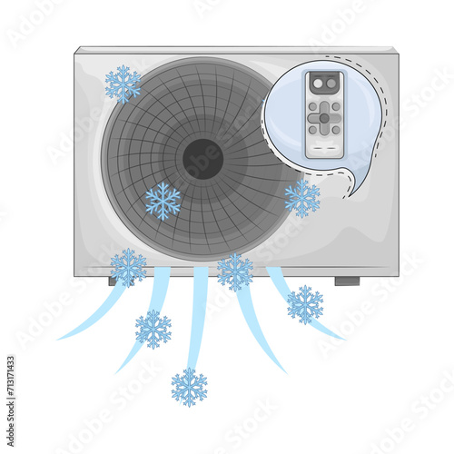 Illustration of air conditioner