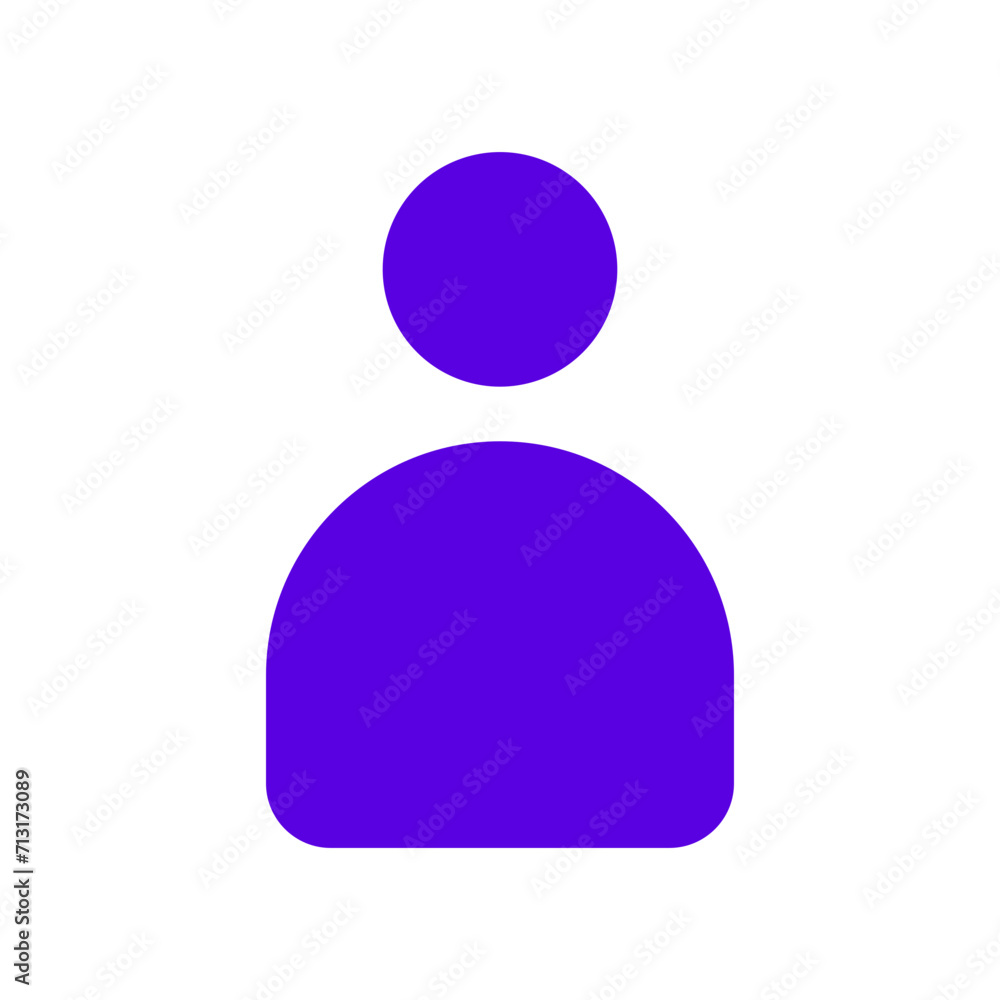 Person User Minimalistic Modern Symbol Icon Illustration Vector