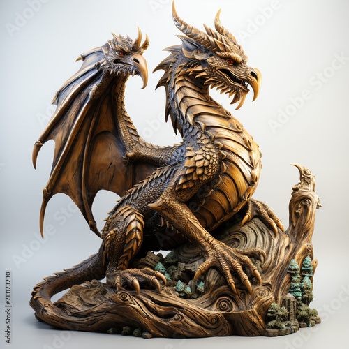 Wooden dragon © amirhamzaaa