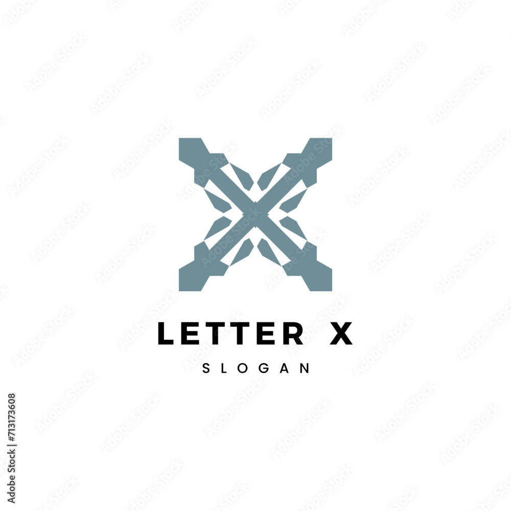 Obraz premium Letter X logo icon design template vector