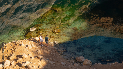 Bimah Sinkhole in Oman, Middle East photo